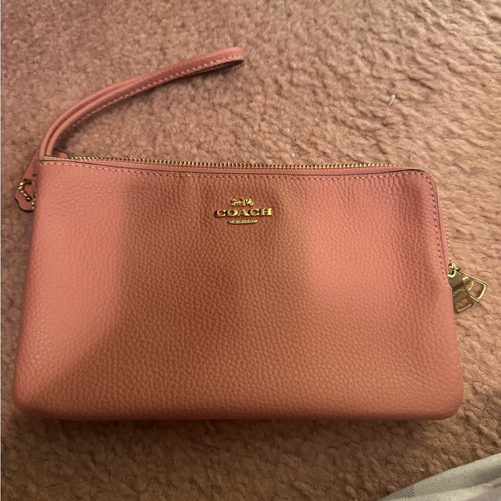 Coach Coral Wristlet Clutch